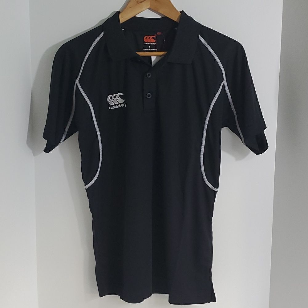 Canterbury Women's Classic Dry Sports Polo Black Size S NWT